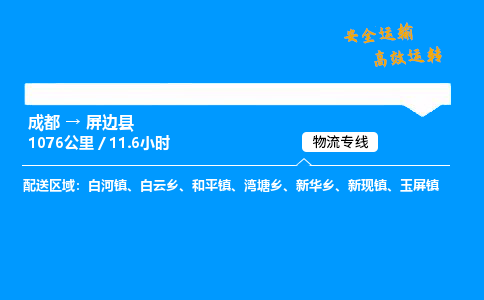 成都到屏边县物流价格查询,成都至屏边县物流费用,成都到屏边县物流几天到