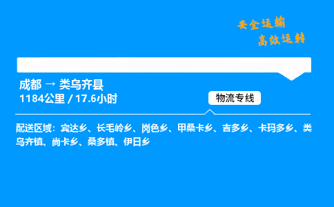 成都到类乌齐县物流价格查询,成都至类乌齐县物流费用,成都到类乌齐县物流几天到