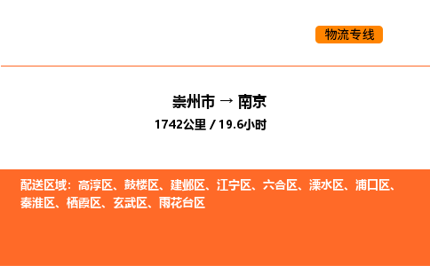 崇州市到南京鼓楼区物流公司_崇州市到南京鼓楼区货运专线公司（当天走车）