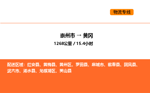 崇州市到黄冈龙感湖区物流公司_崇州市到黄冈龙感湖区货运专线公司（当天走车）