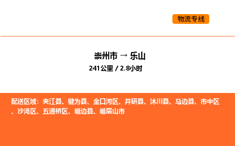 崇州市到乐山沙湾区物流公司_崇州市到乐山沙湾区货运专线公司（当天走车）