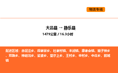 大邑县到静乐县物流公司_大邑县到静乐县货运专线公司（当天走车）