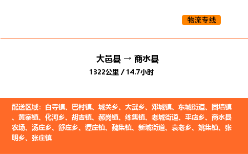 大邑县到商水县物流公司_大邑县到商水县货运专线公司（当天走车）