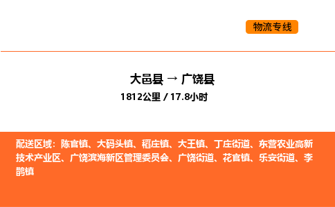 大邑县到广饶县物流公司_大邑县到广饶县货运专线公司（当天走车）