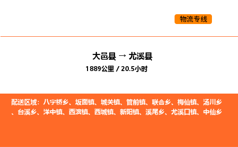 大邑县到尤溪县物流公司_大邑县到尤溪县货运专线公司（当天走车）