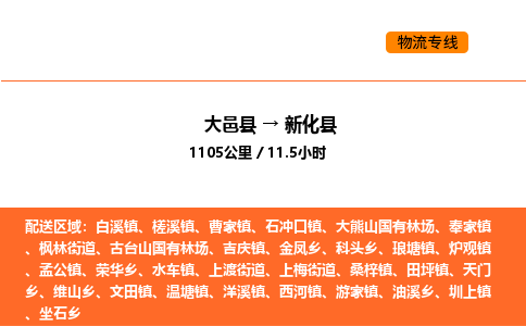 大邑县到新化县物流公司_大邑县到新化县货运专线公司（当天走车）