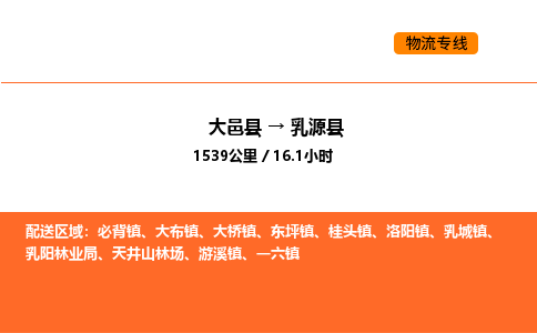 大邑县到乳源县物流公司_大邑县到乳源县货运专线公司（当天走车）