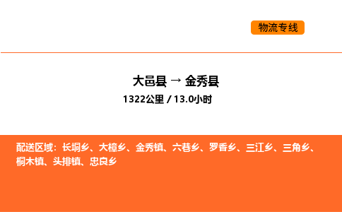 大邑县到金秀县物流公司_大邑县到金秀县货运专线公司（当天走车）