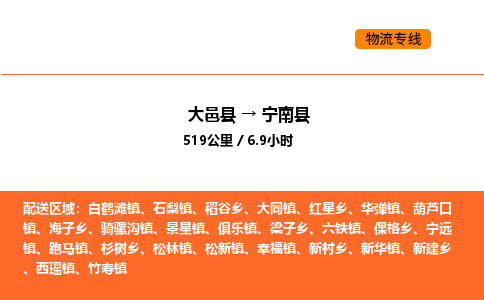 大邑县到宁南县物流公司_大邑县到宁南县货运专线公司（当天走车）