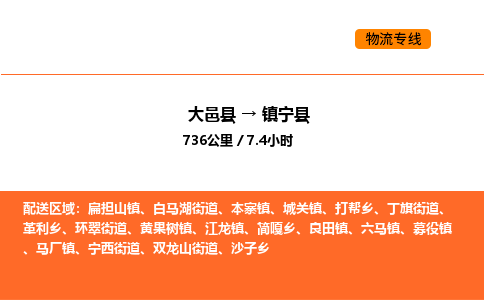 大邑县到镇宁县物流公司_大邑县到镇宁县货运专线公司（当天走车）