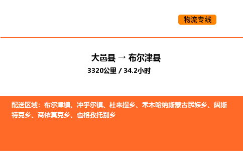 大邑县到布尔津县物流公司_大邑县到布尔津县货运专线公司（当天走车）